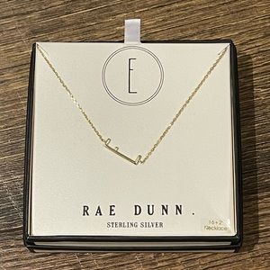 New Rae Dunn “E” necklace